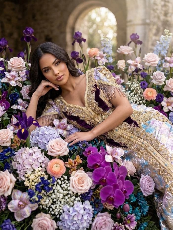 Caftan Brocade flower