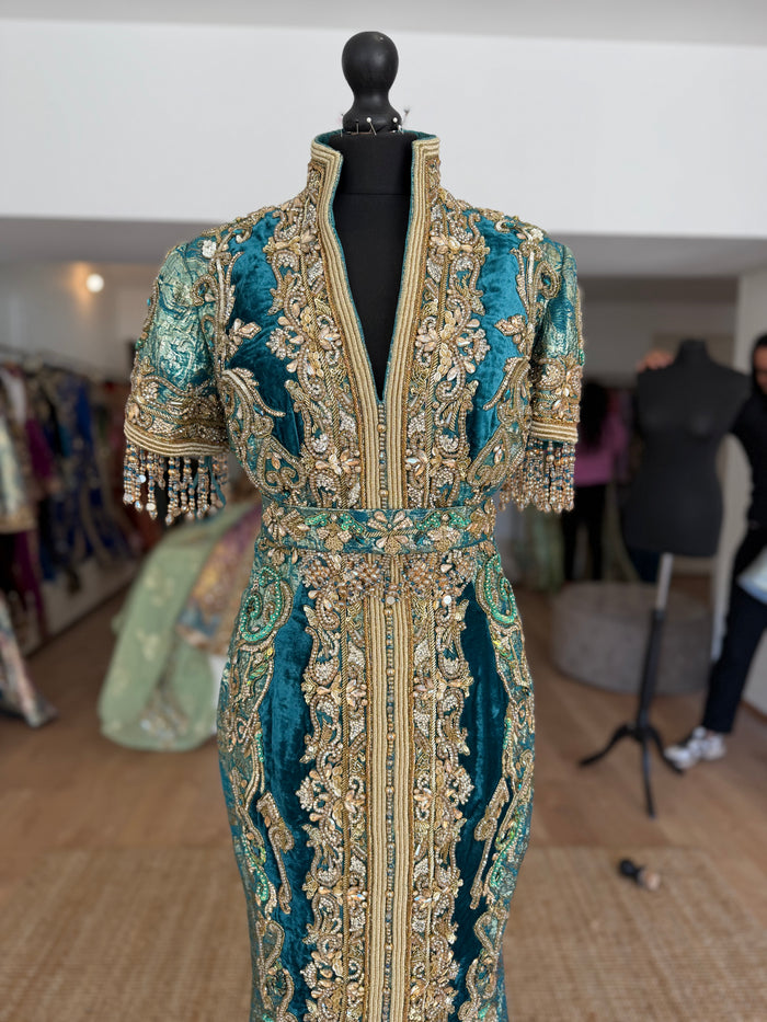 Caftan Brocade green
