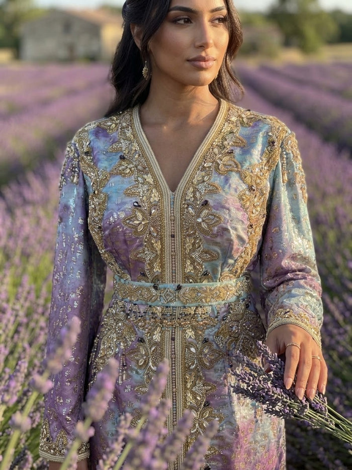Caftan Brocade lavend