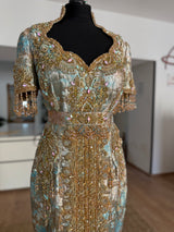 Caftan Brocade Sky