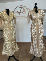Caftan Élégancia short Minthe
