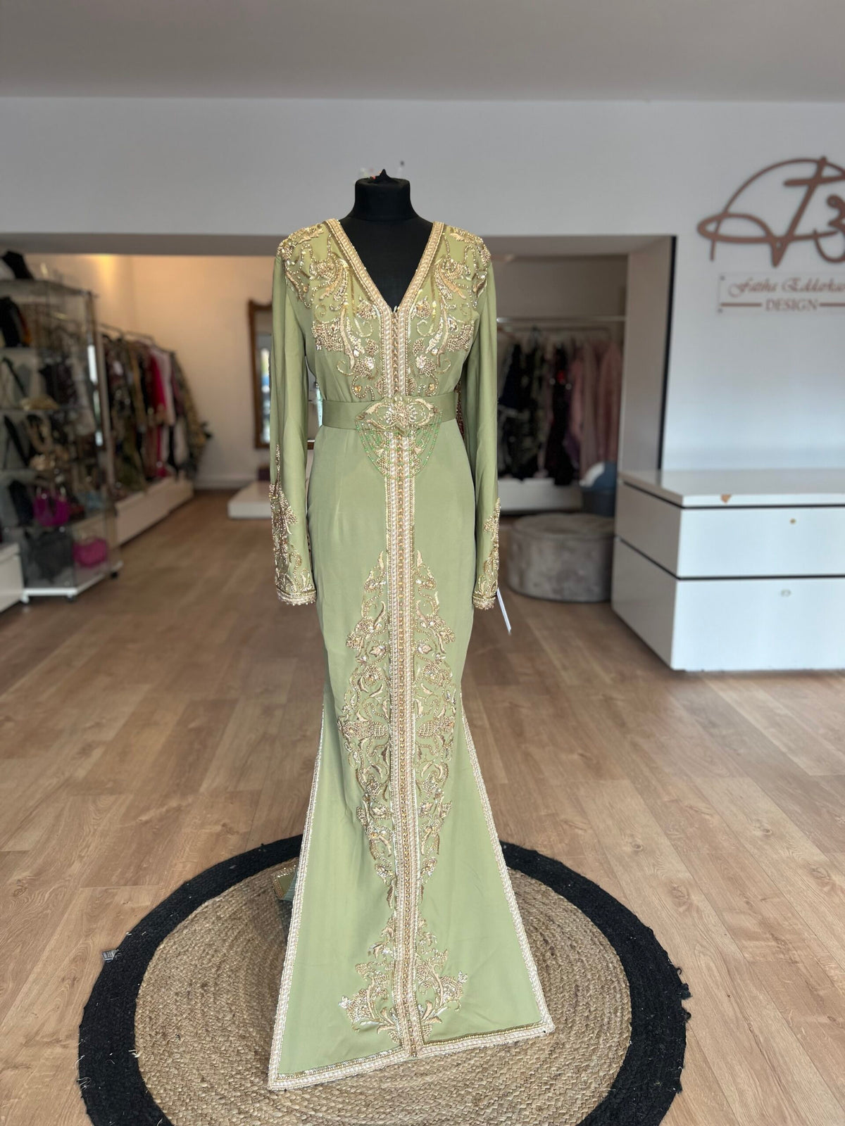 Caftan sirène Green