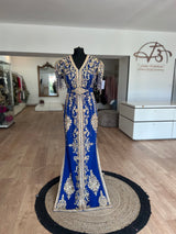 Caftan sirène Élégance blue