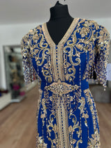 Caftan sirène Élégance blue