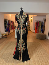 Caftan Unique tissu perlée black