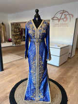 Caftan brocade Blue