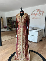 Caftan brocade Mehroon