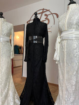 Caftan dentelle noir
