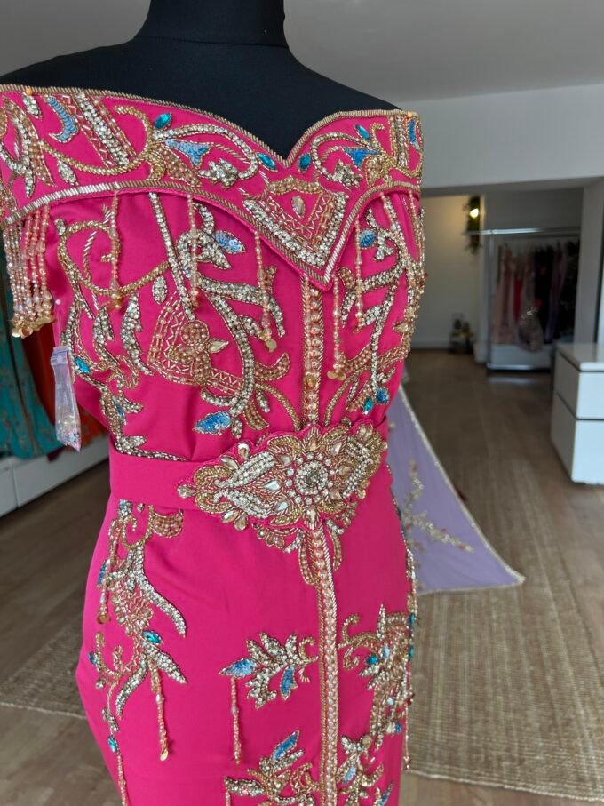 Caftan Shorts Énora fushia