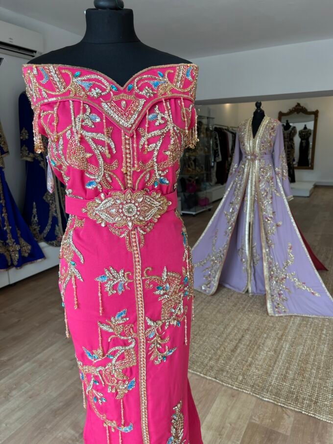 Caftan Shorts Énora fushia
