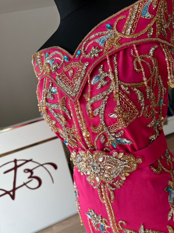 Caftan Shorts Énora fushia