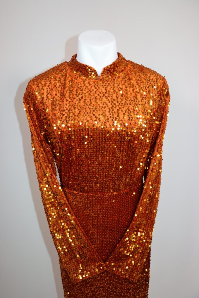 Robe sirène orange