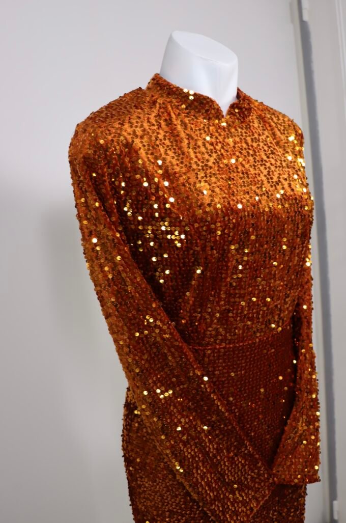 Robe sirène orange