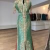 Caftan brocade vert